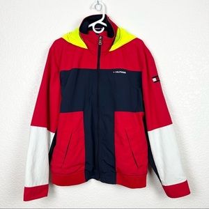 Tommy Hilfiger Men’s Colorblock Windbreaker Jacket size Large